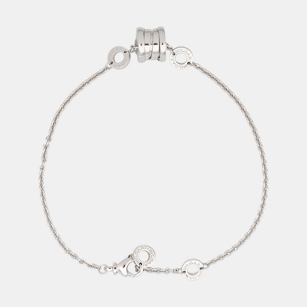 B.ZERO1 18k White Gold Silver Bracelet