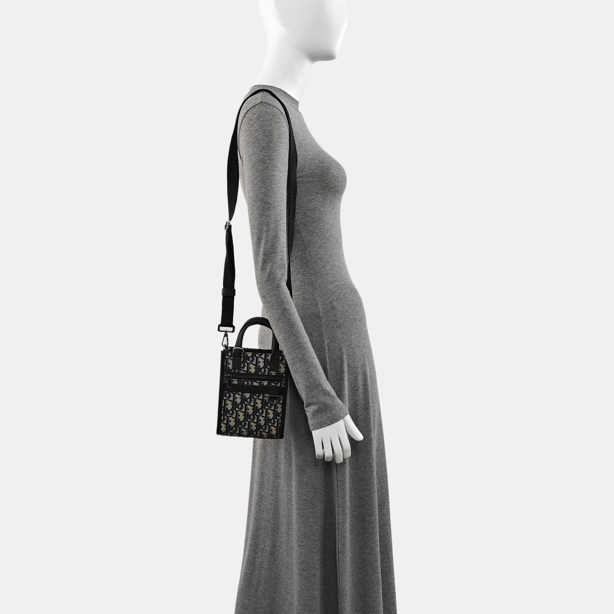 Authenticated pre-owned  Book Tote Mini Monogram Canvas Grey - Shoulder Bag at Looply