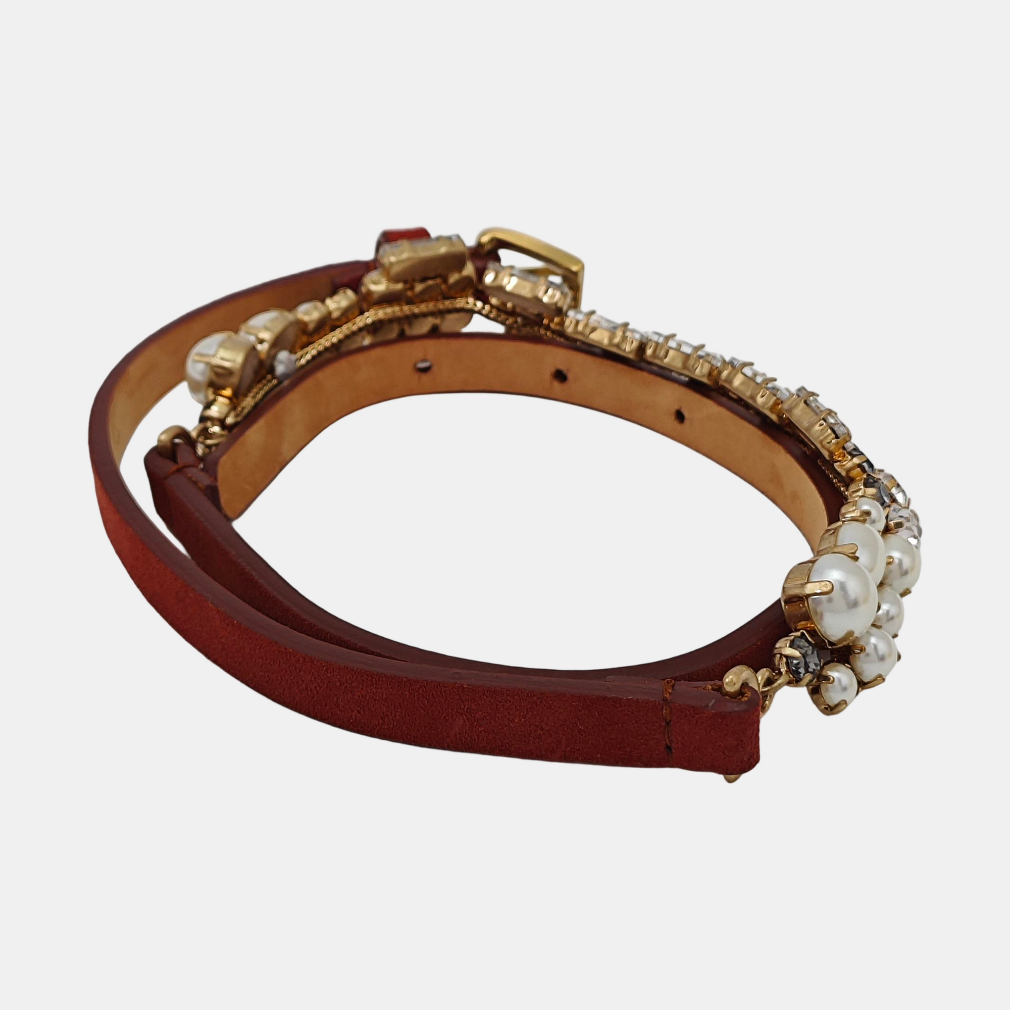 Suede Belt Brown