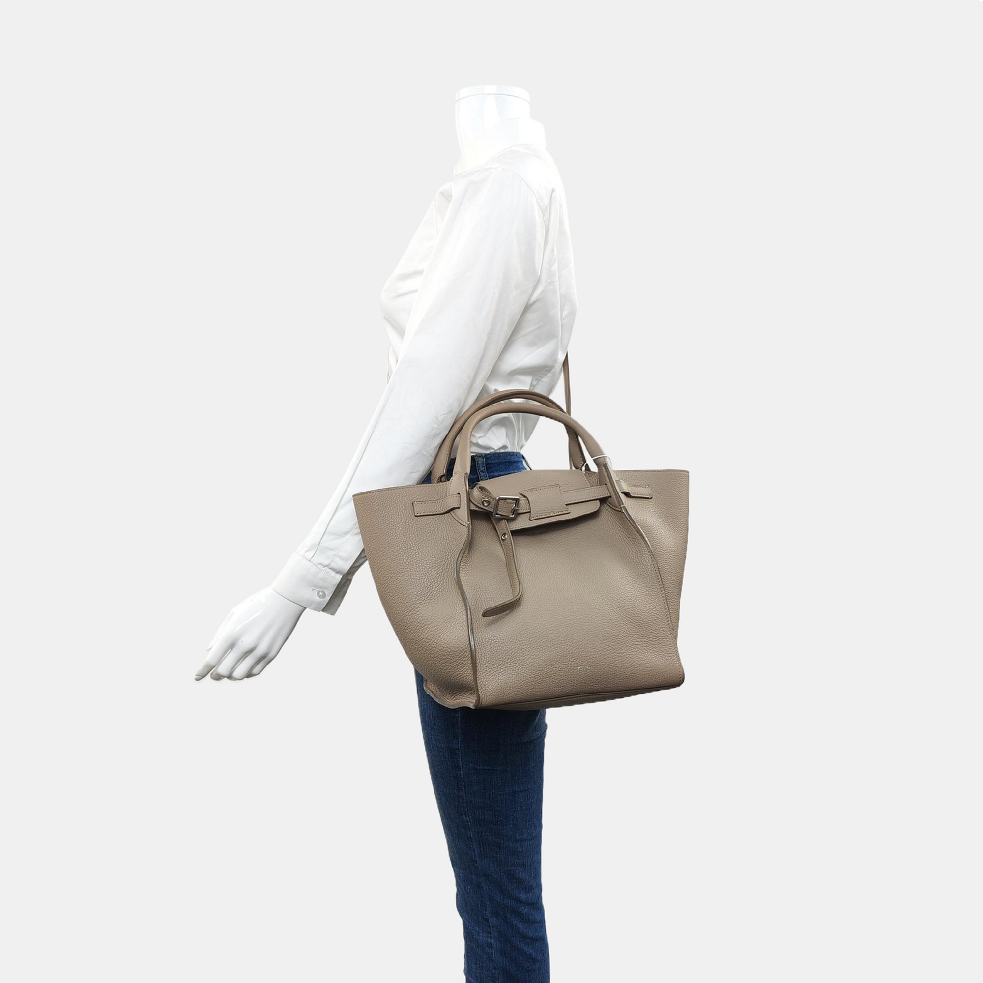 Authenticated pre-owned  BIG BAG Small Calfskin Gray - Tote Bag at Looply