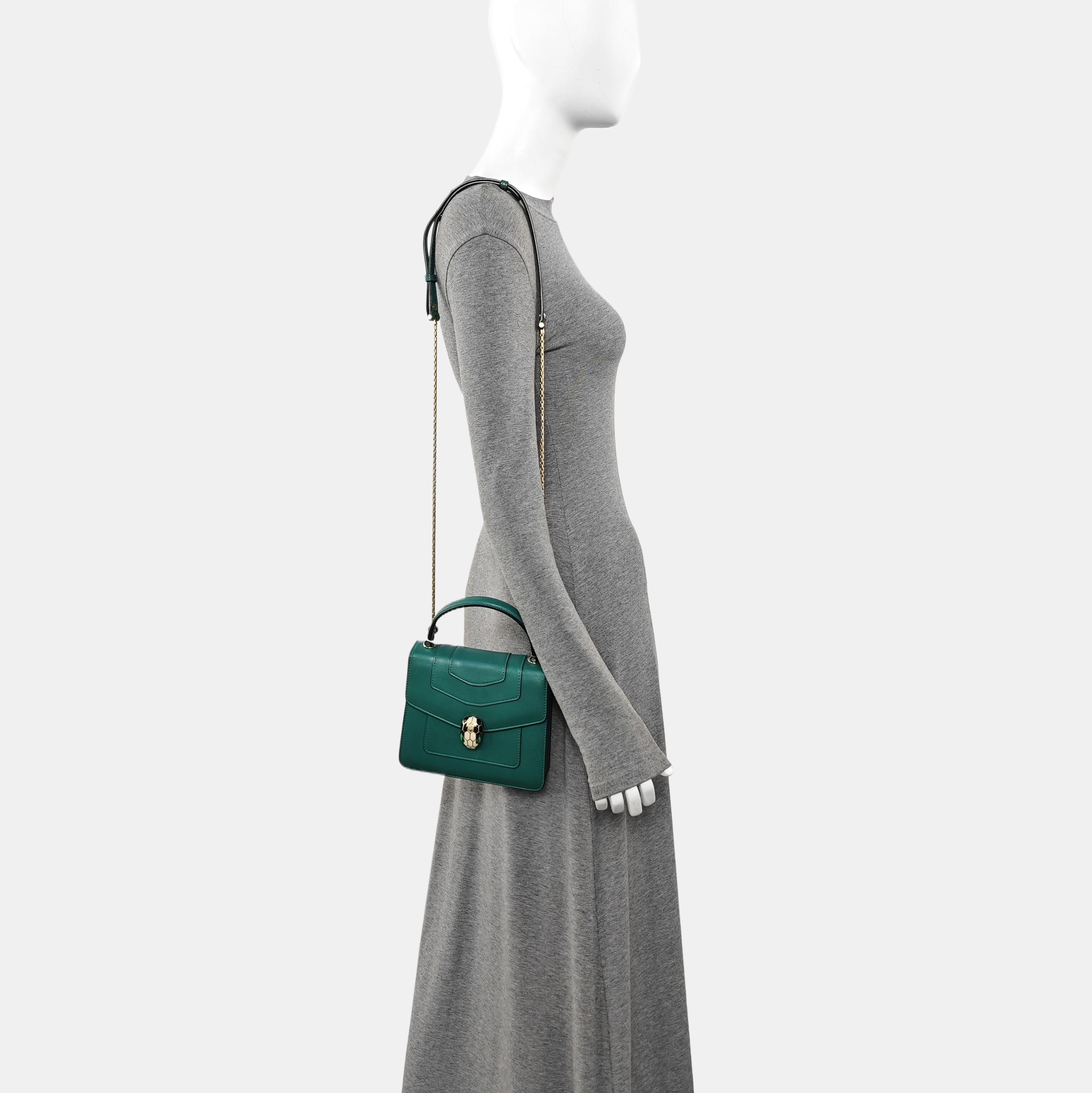 SERPENTI FOREVER Calfskin Green