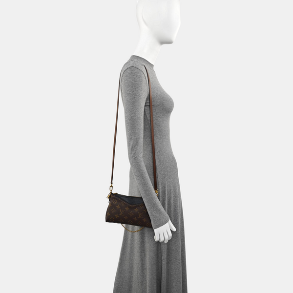 PALLAS BB Monogram Coated Canvas Brown