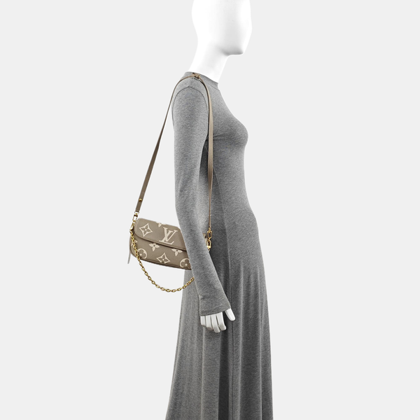 IVY Monogram Calfskin Gray