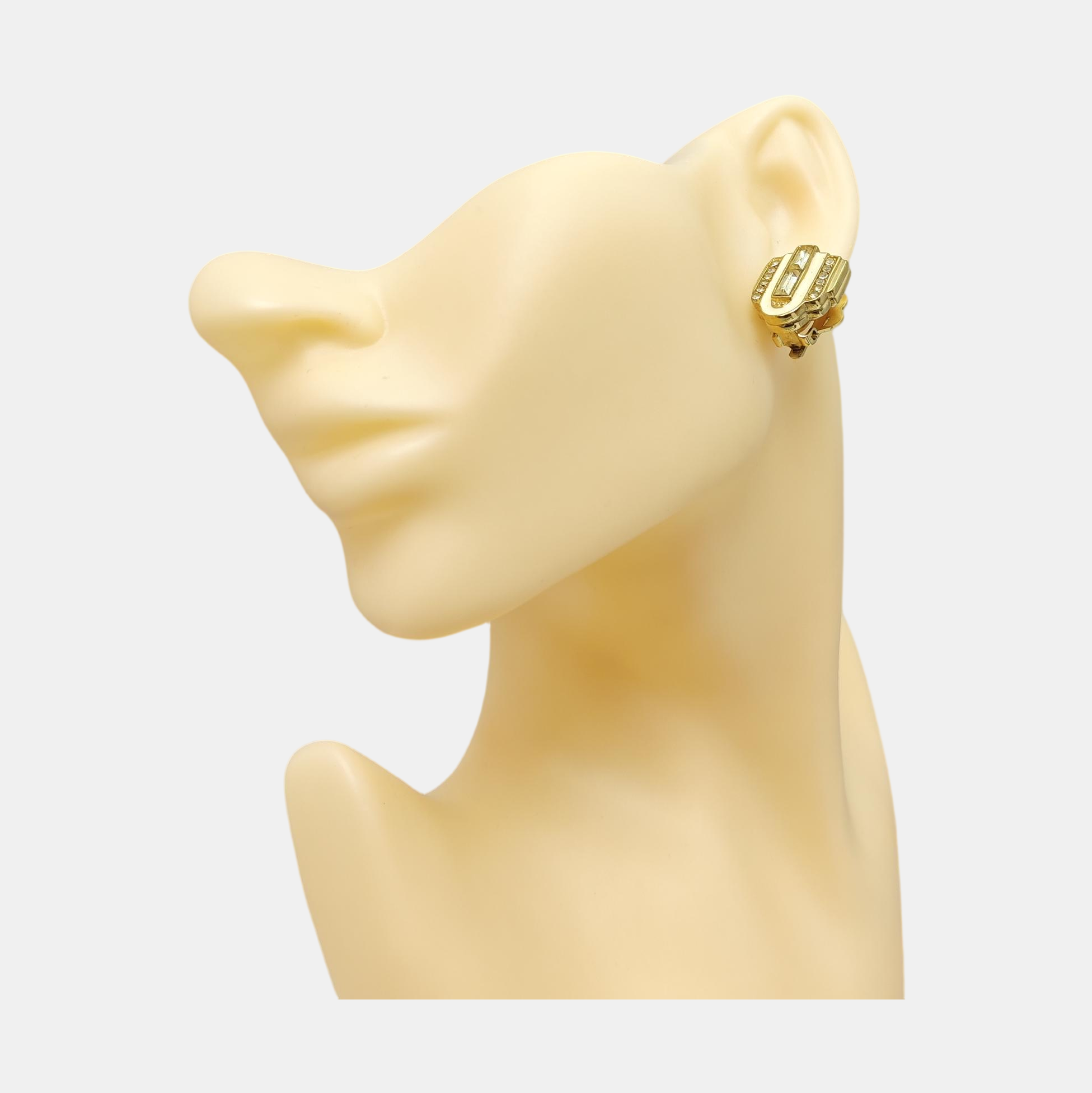 Metal Gold Clip On Earrings