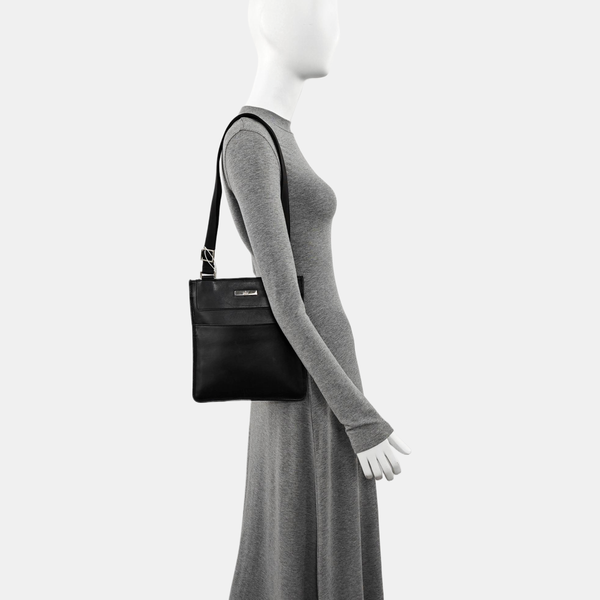 Calfskin Shoulder Bag Black