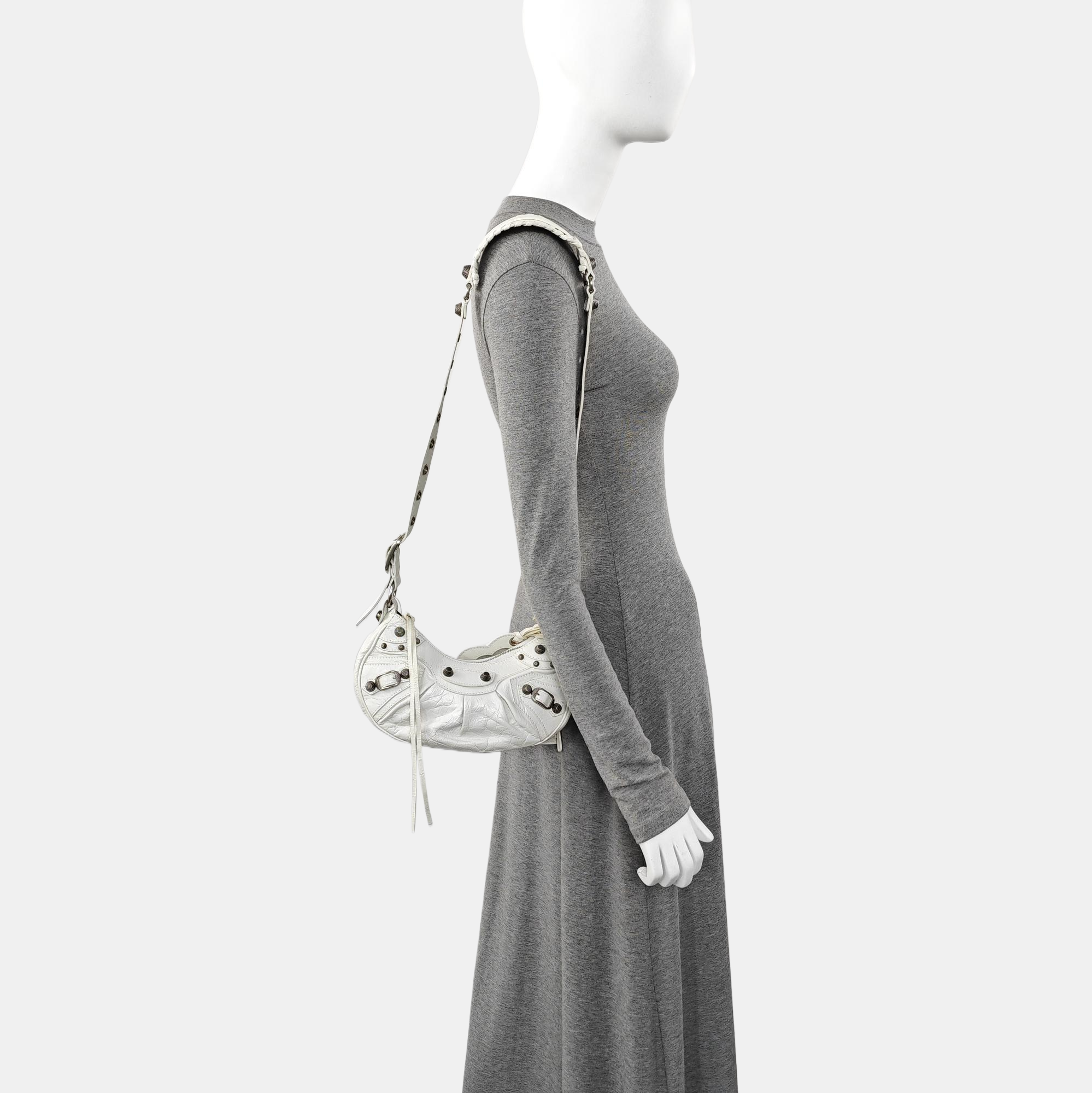 Le Cagole Small Lambskin White