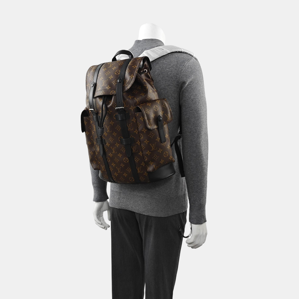 CHRISTOPHER MM Monogram Coated Canvas Brown