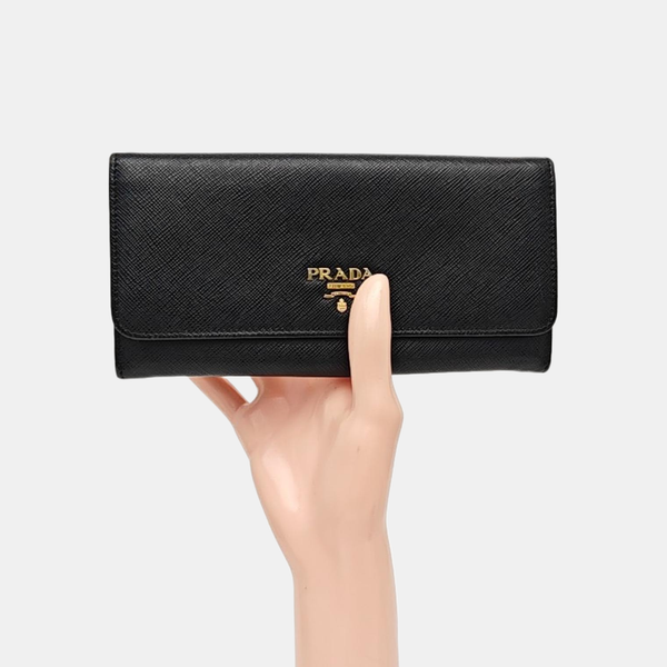 Fold Wallet Calfskin Black Wallet