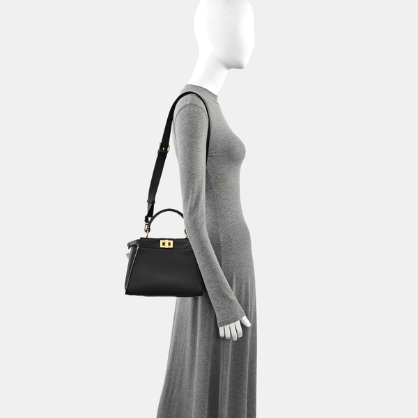 Peekaboo Mini Lambskin Black