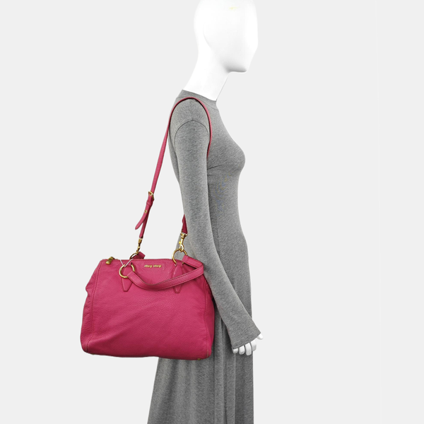 Calfskin Tote Bag Red