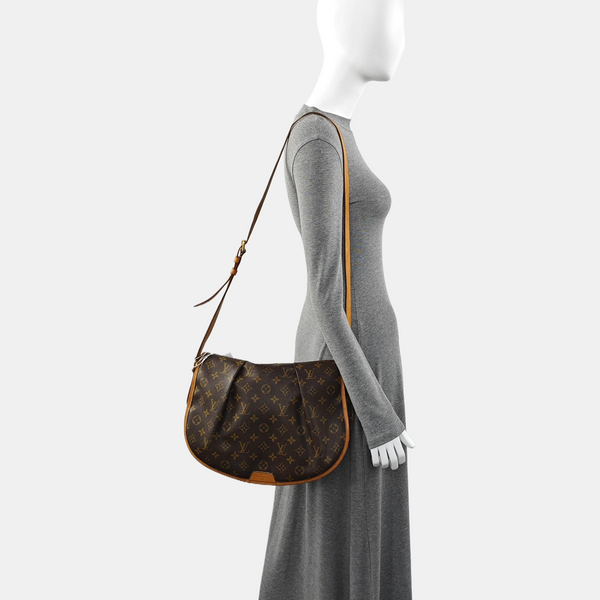 MENILMONTANT MM Monogram Coated Canvas Brown