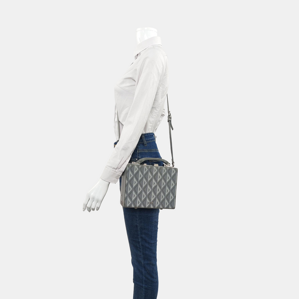 Lock Oblique Coated Canvas Gray