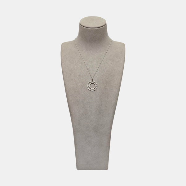 Atlas 18k White Gold Silver Necklace