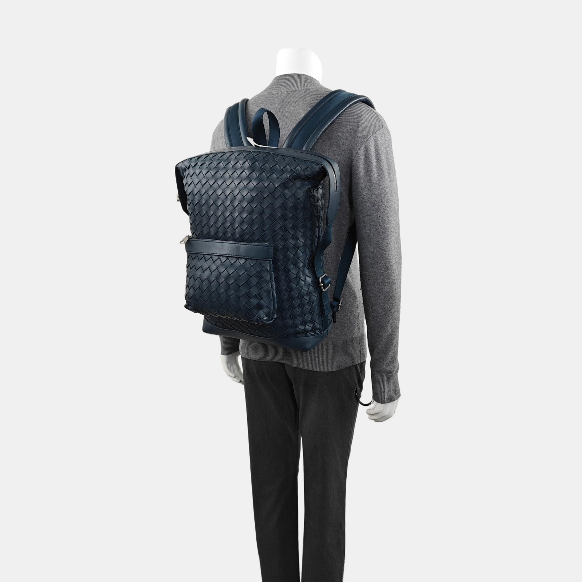 Calfskin Backpack Blue