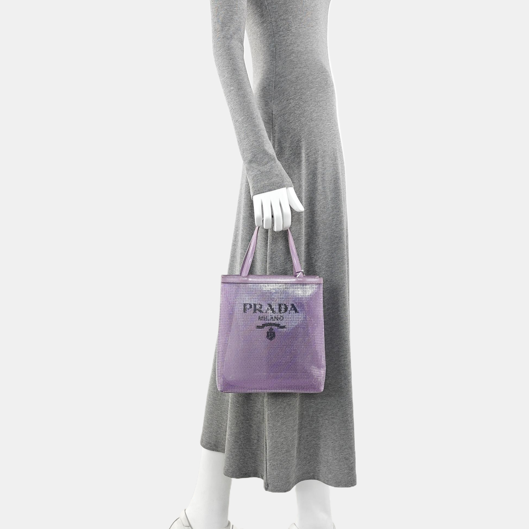 Special Material Tote Bag Purple