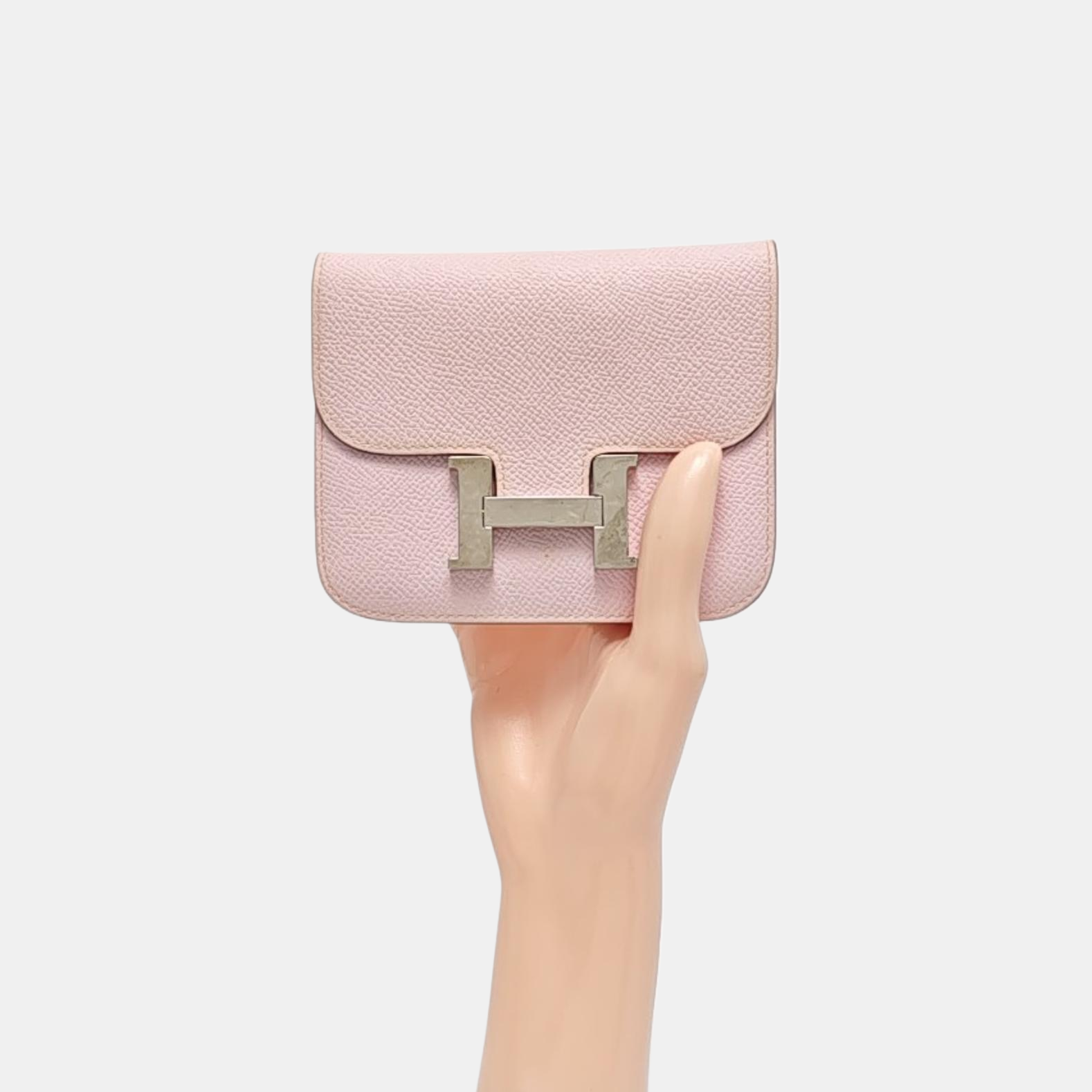 Constance Slim Epsom Pink Card Holder