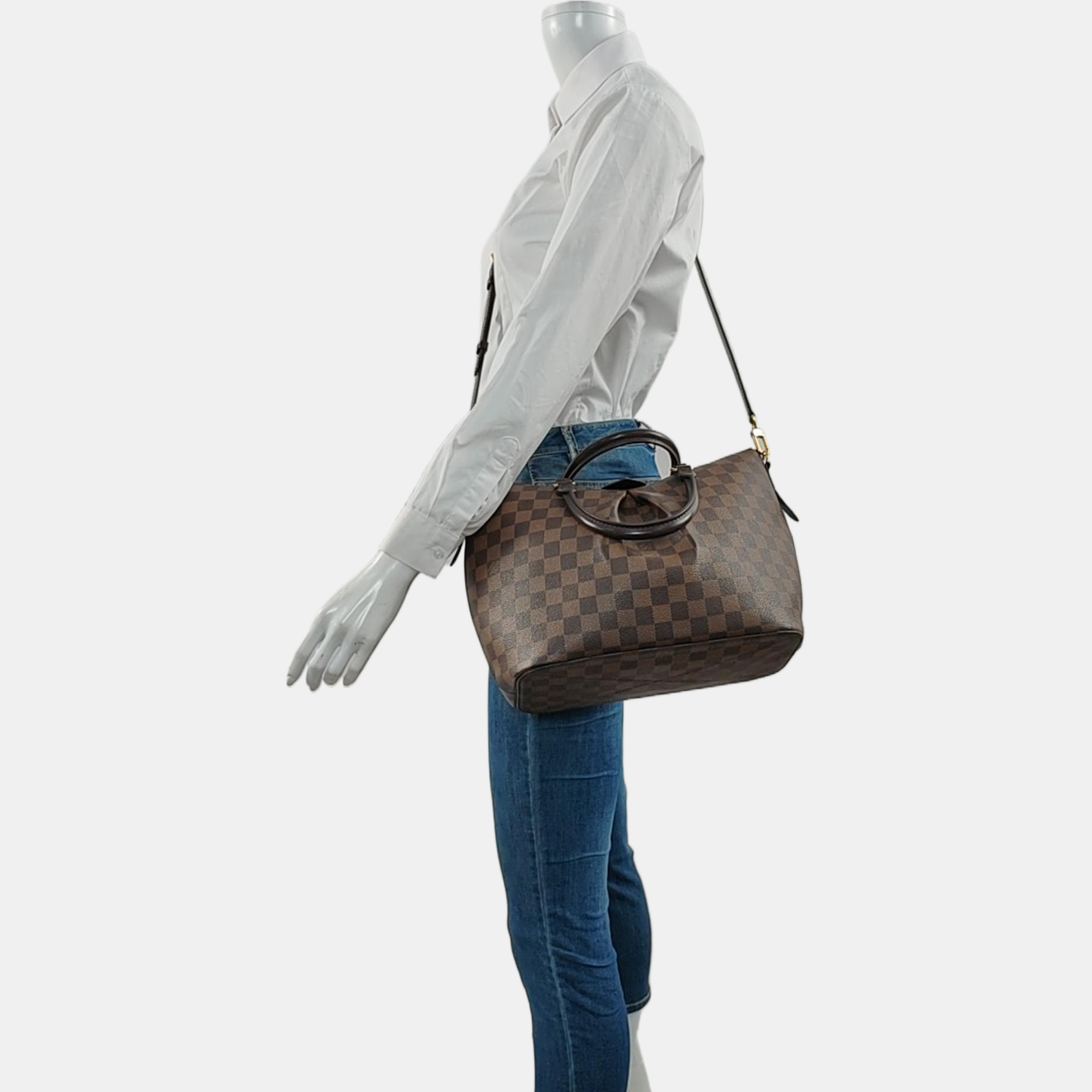 PALERMO PM Damier Ebene Coated Canvas Brown