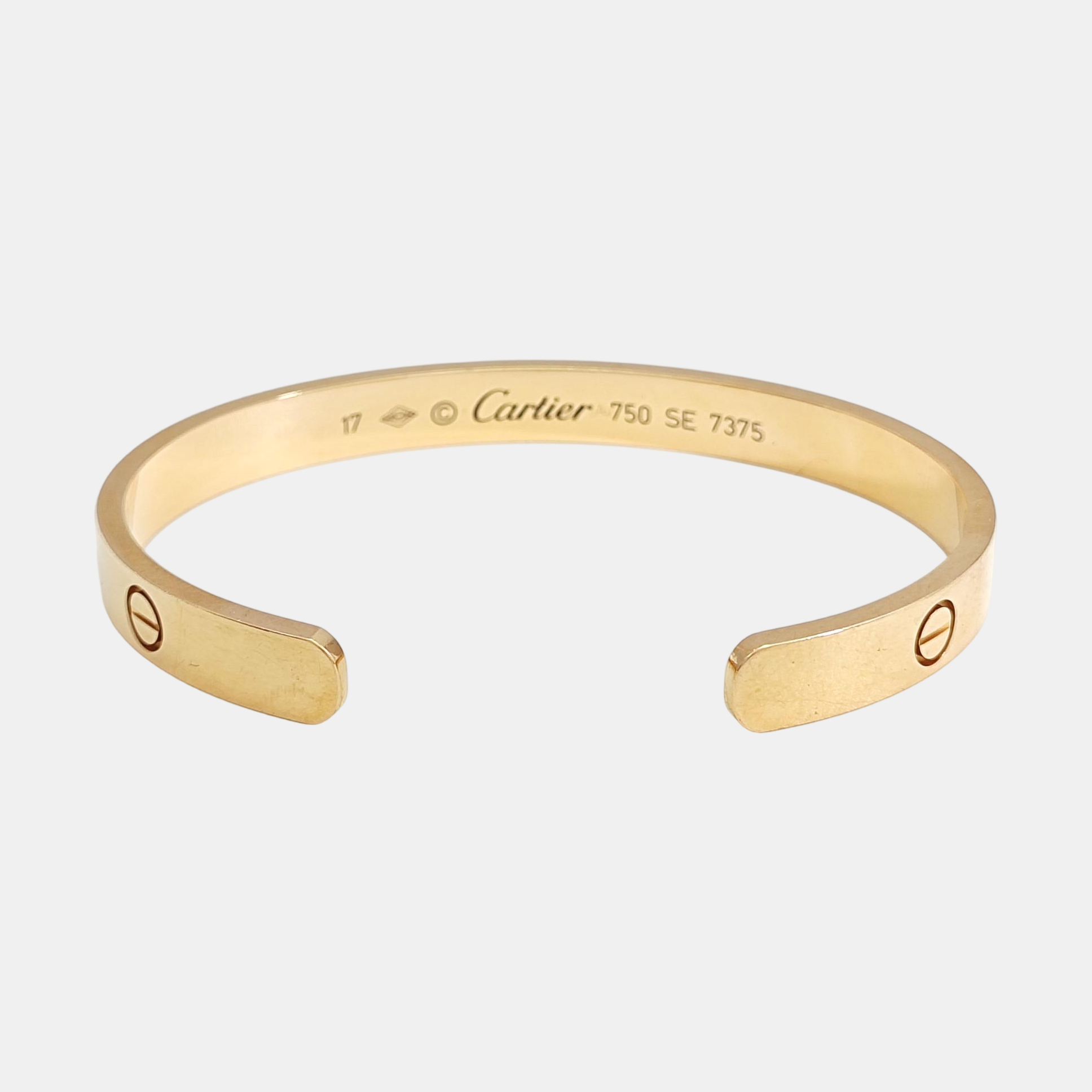 LOVE 18k Rose Gold Bangle