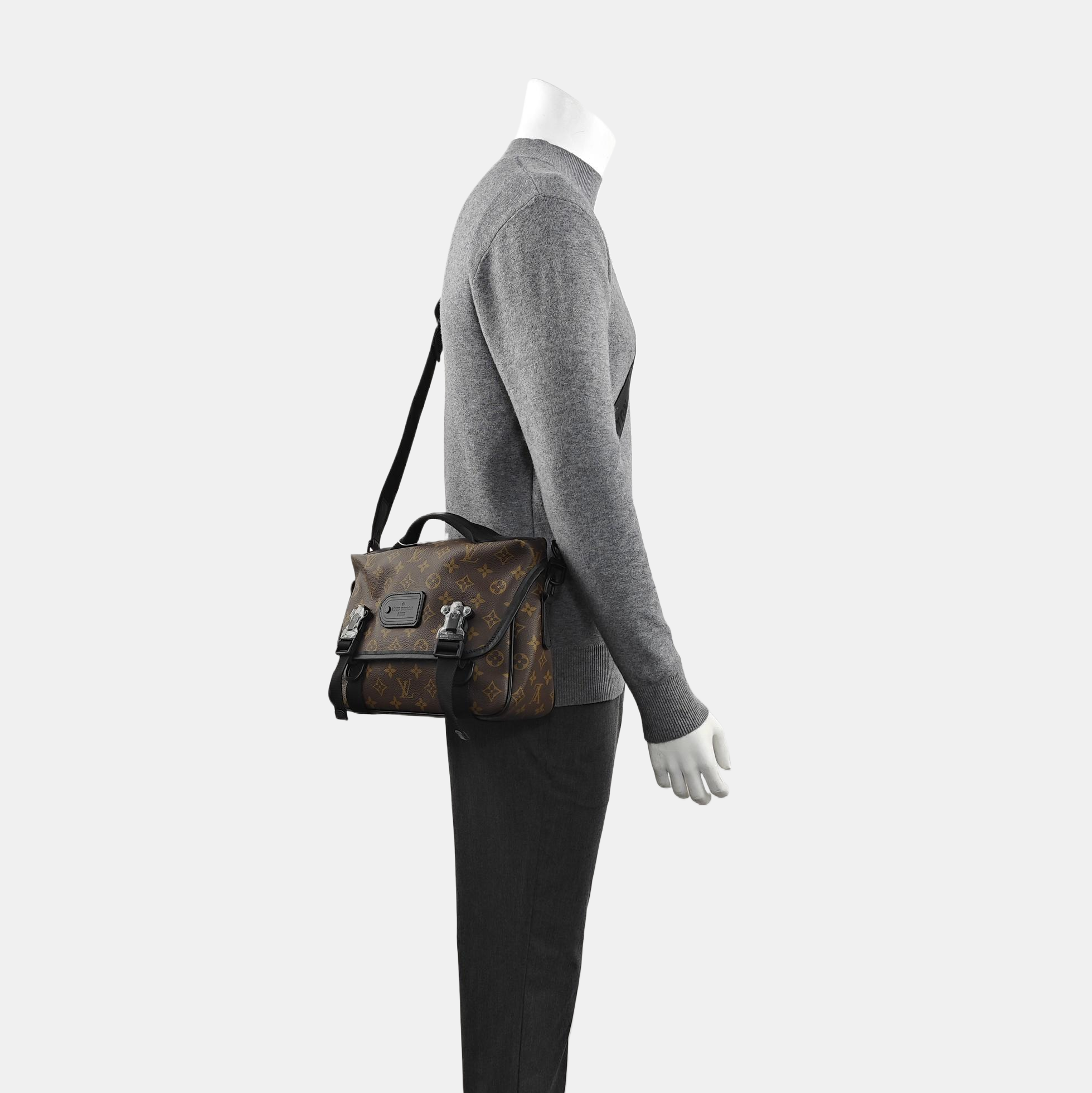 CHRISTOPHER Monogram Coated Canvas Brown