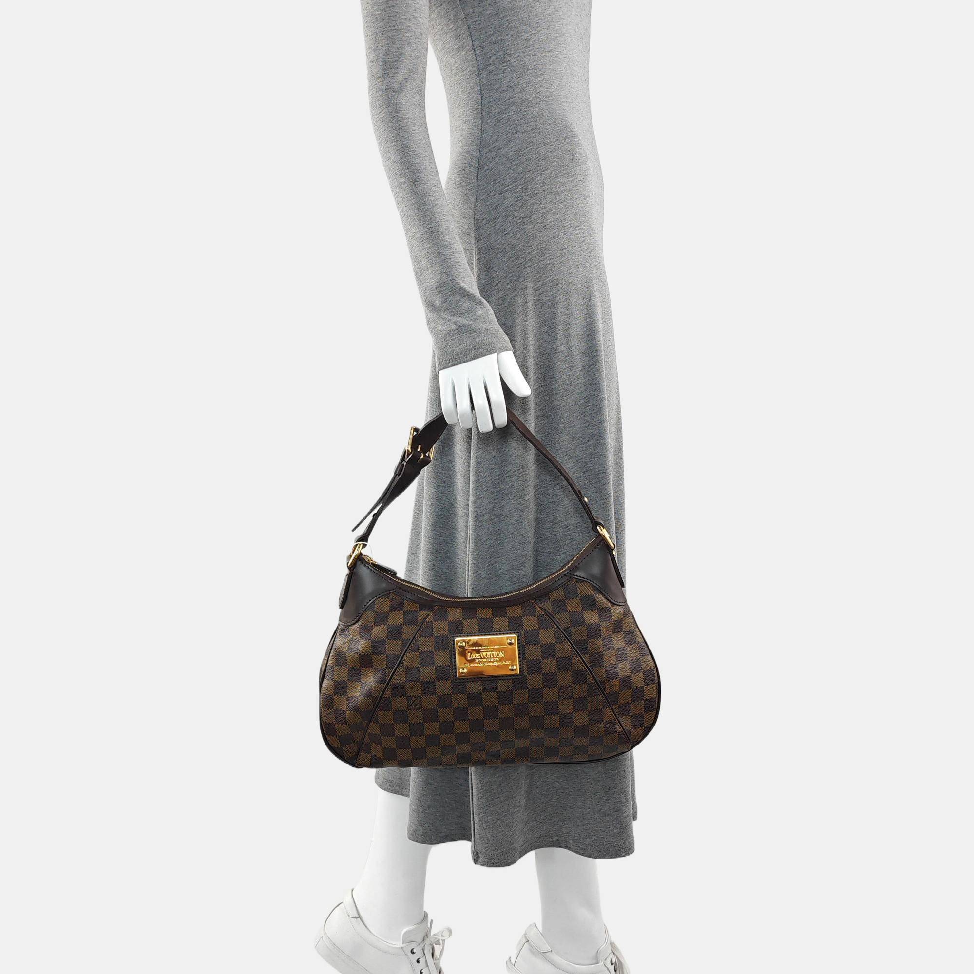 VINTAGE THAMES Damier Ebene Coated Canvas Brown
