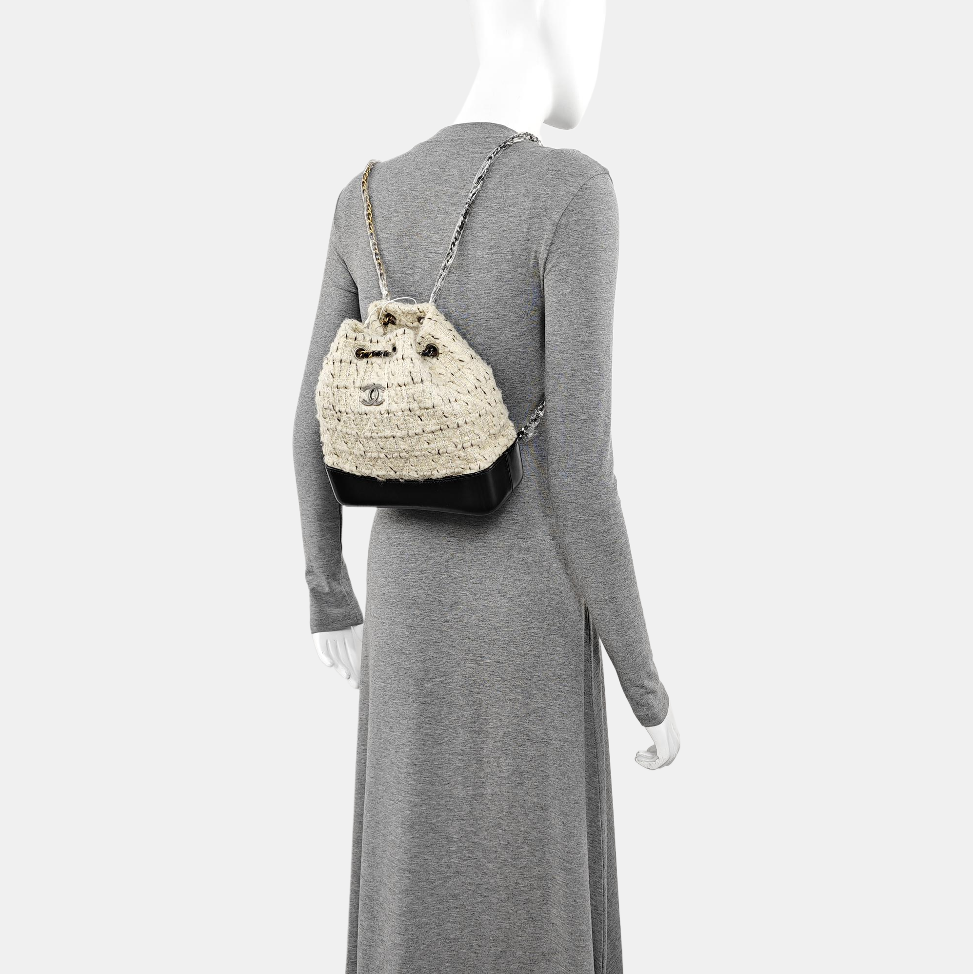 GABRIELLE Small Quilted Wool White