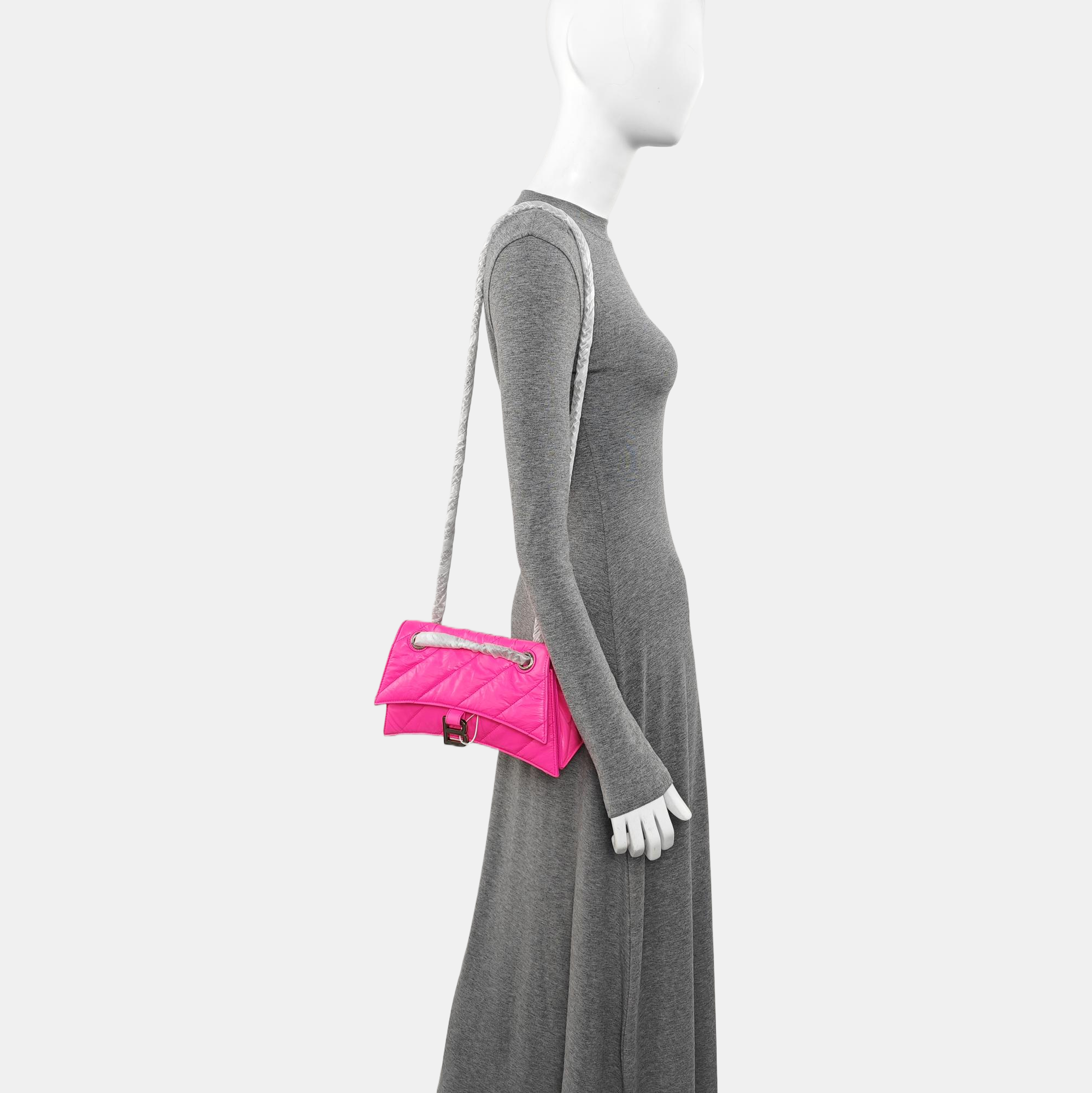 Crush Small Quilted Calfskin Pink