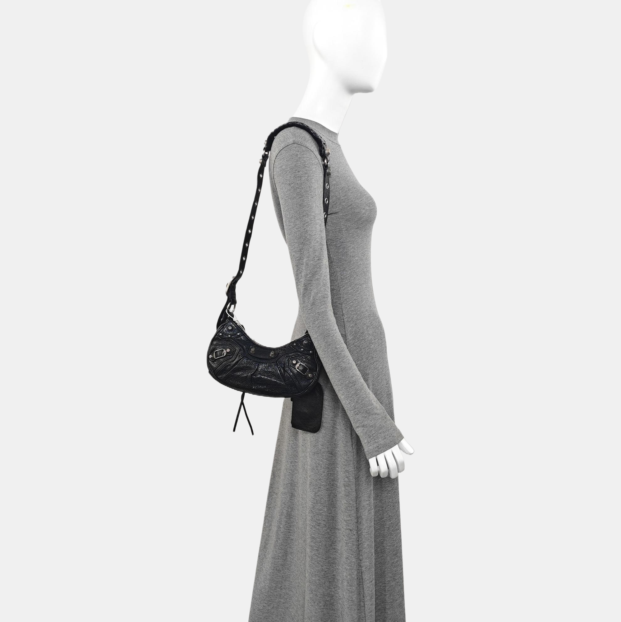 Le Cagole Small Lambskin Black