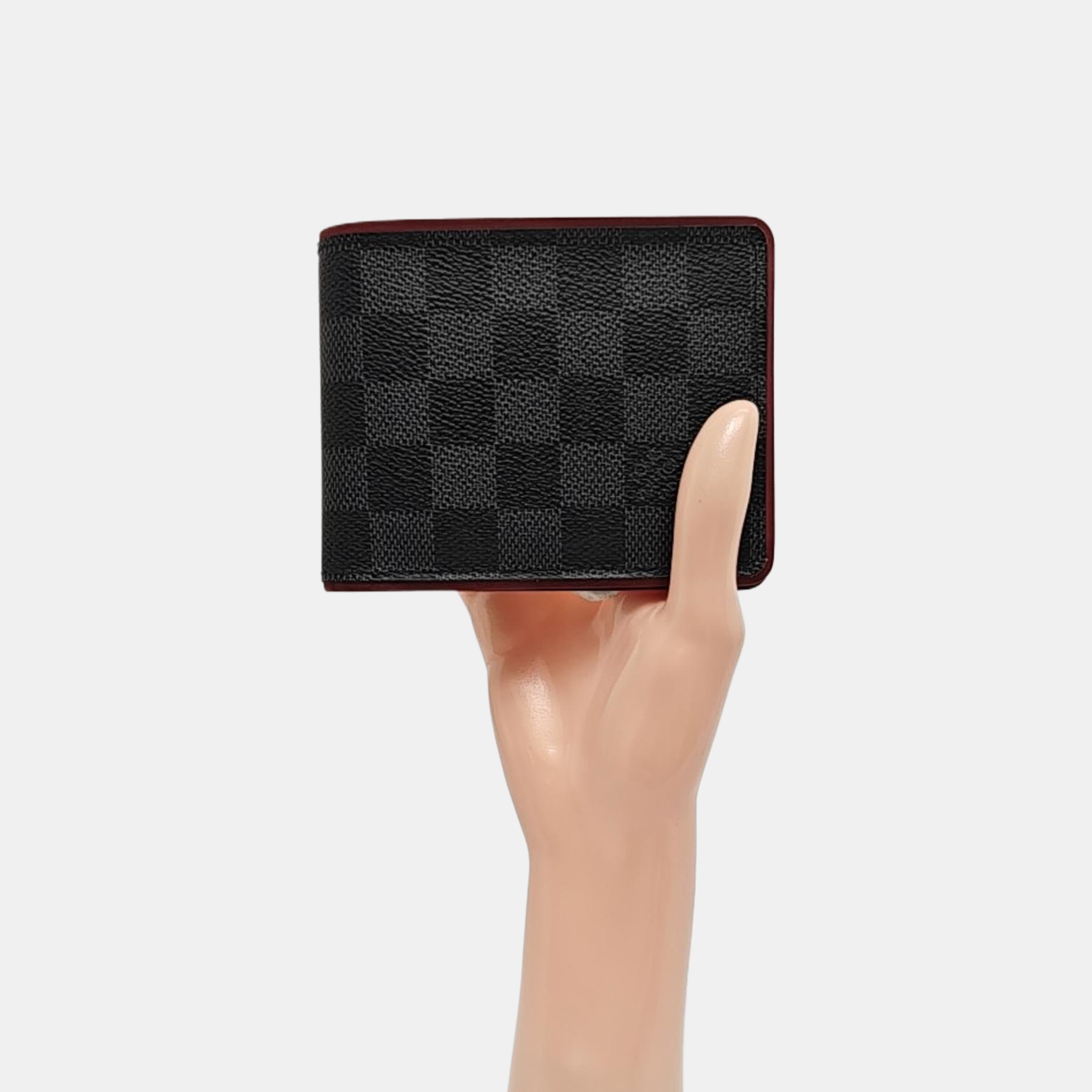 MULTIPLE Damier Graphite Coated Canvas Gray Card Holder