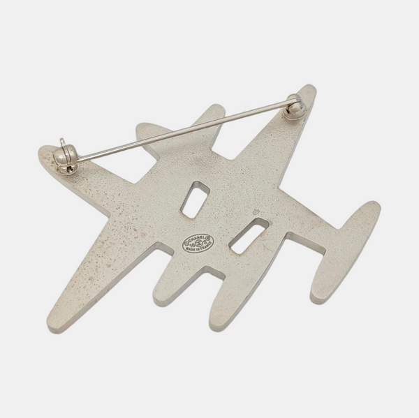 Metal Multicolor Brooch