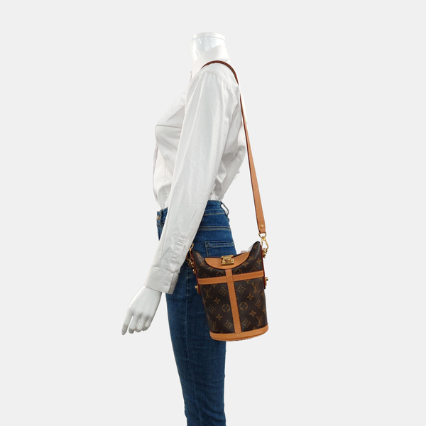 DUFFLE Monogram Coated Canvas Brown