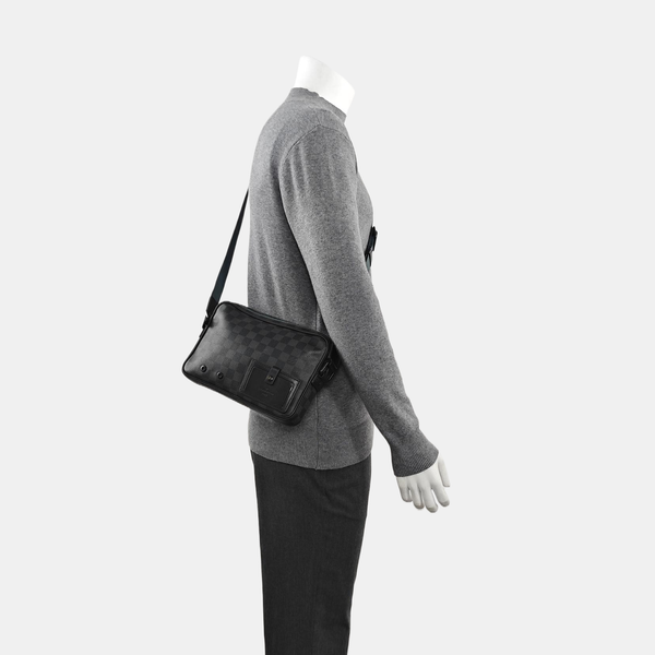 ALPHA Damier Graphite Coated Canvas Gray