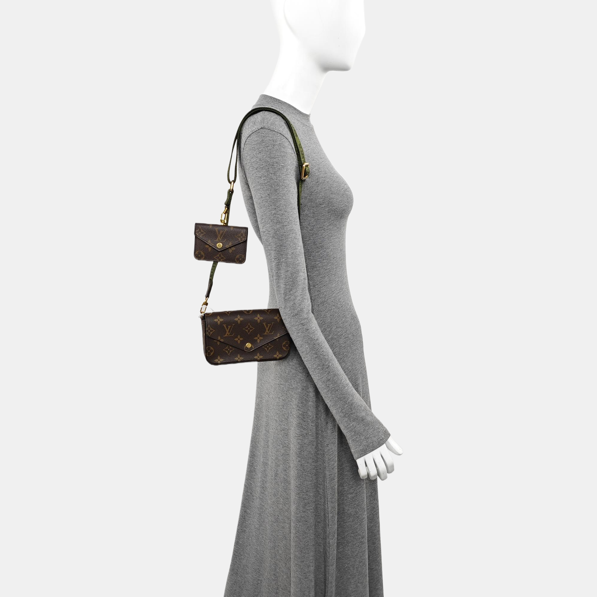 FÉLICIE Monogram Coated Canvas Brown