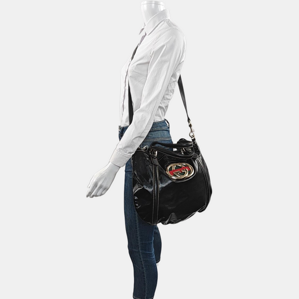 Britt Medium Calfskin Black
