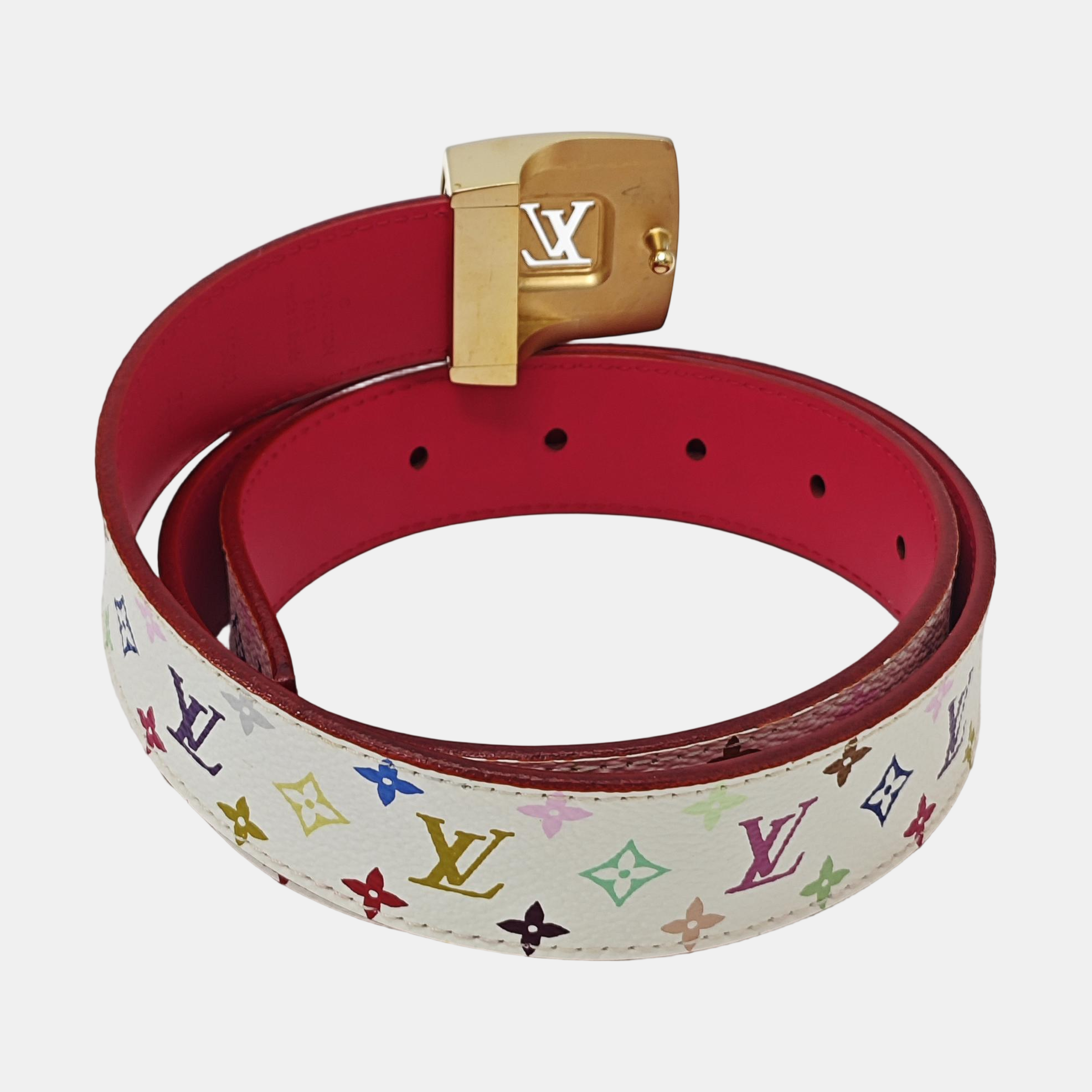 Coated Canvas Belt White