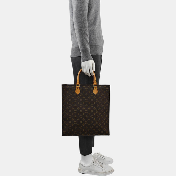 SAC PLAT GM Monogram Coated Canvas Brown