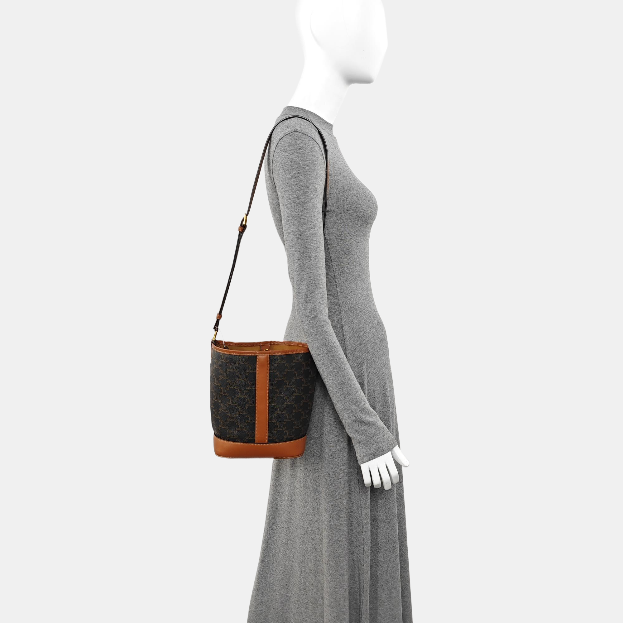 TRIOMPHE CANVAS Small Coated Canvas Brown