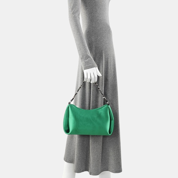 Fabric Top Handle Bag Green