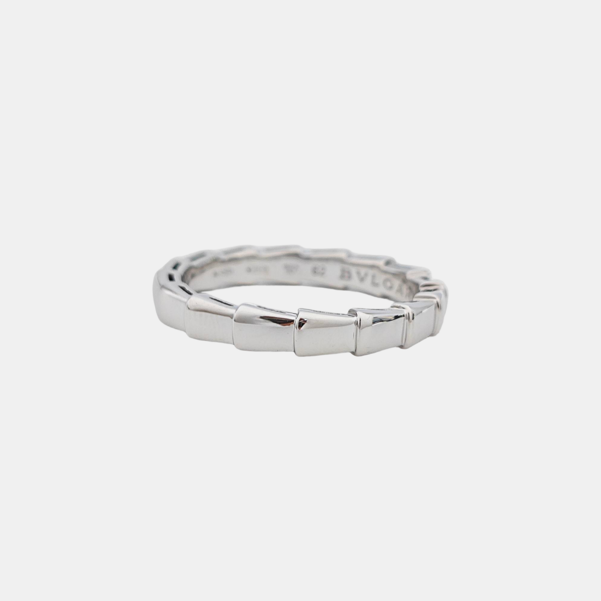 SERPENTI 18k White Gold Silver Ring EU 62