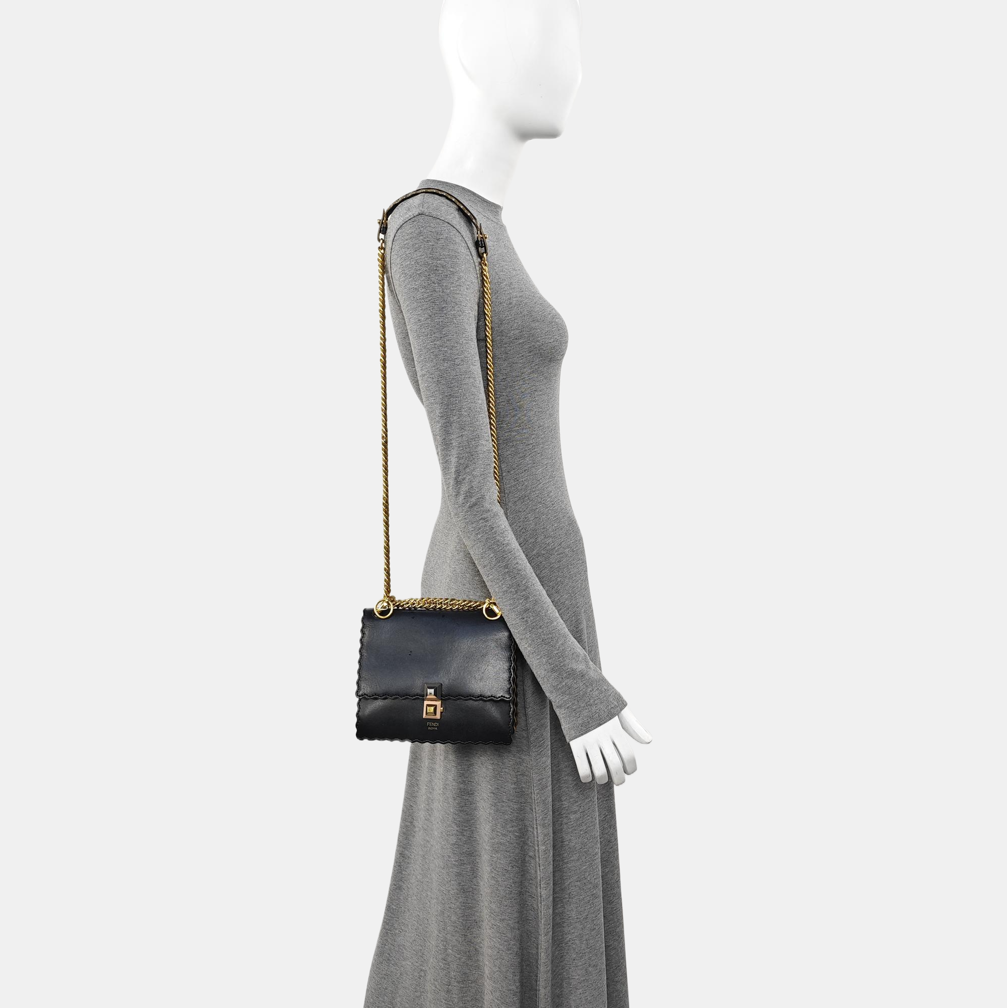 Kan I Small Calfskin Black