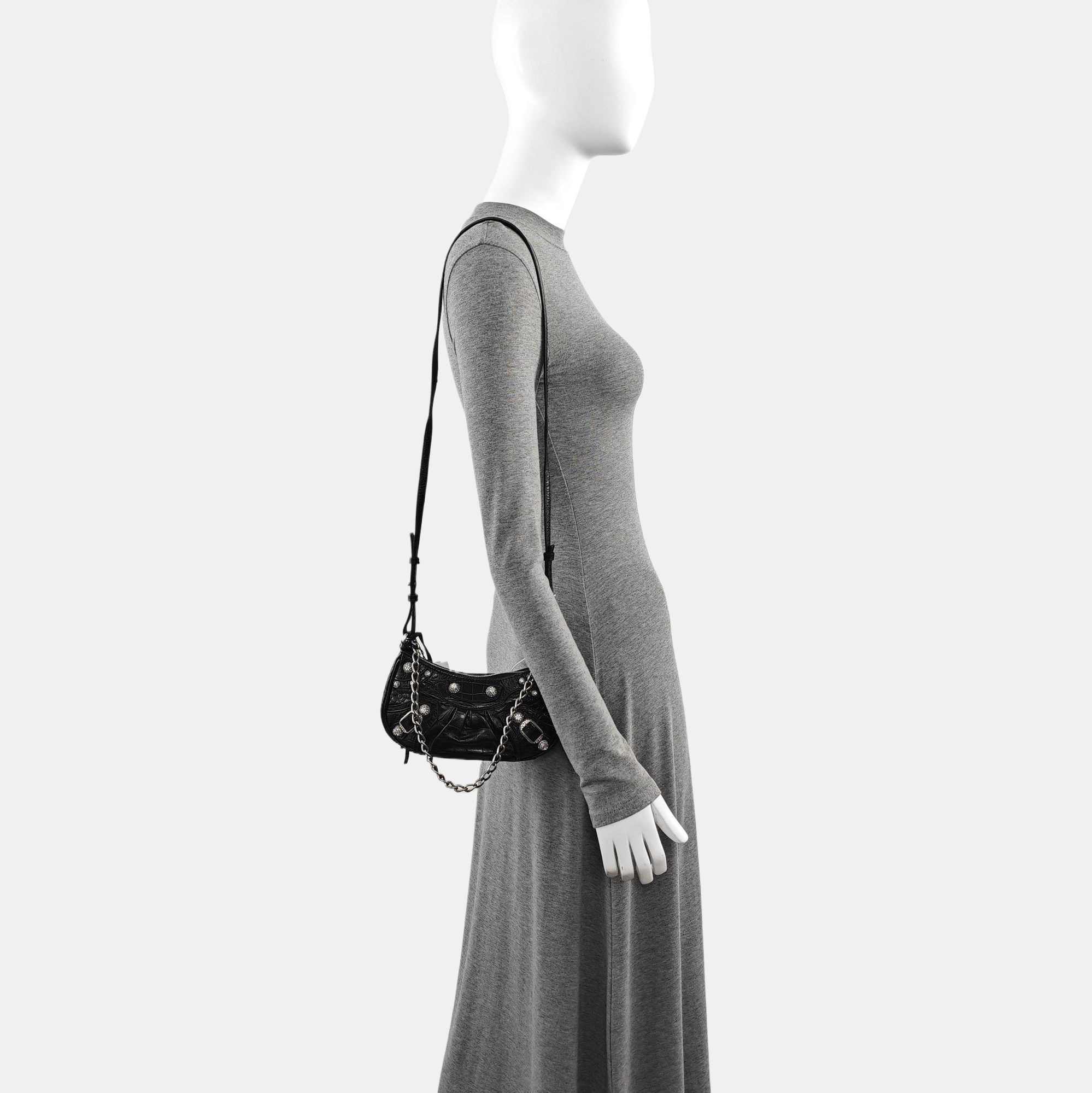 Le Cagole Mini Calfskin Black