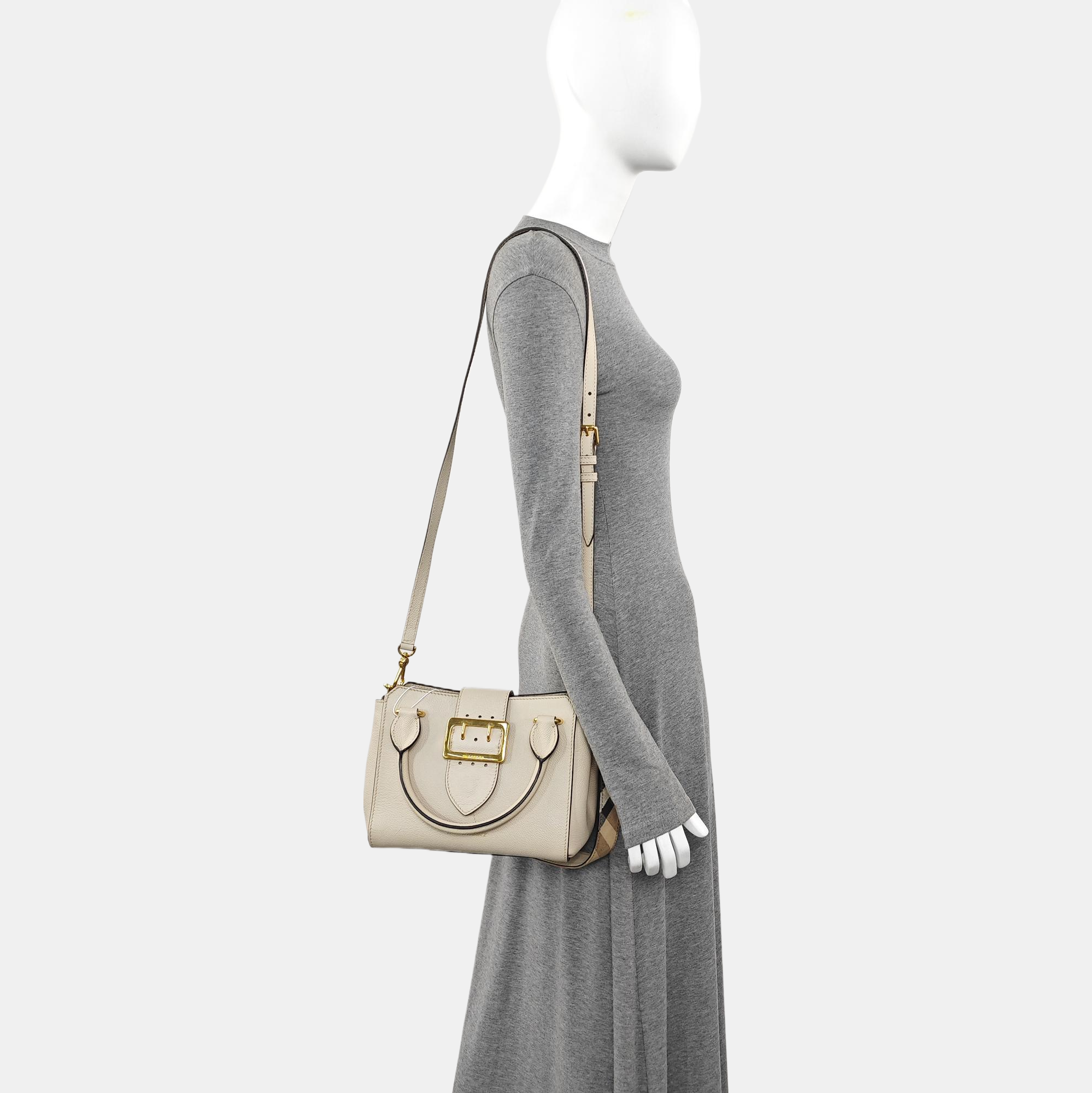 Buckle Calfskin Beige