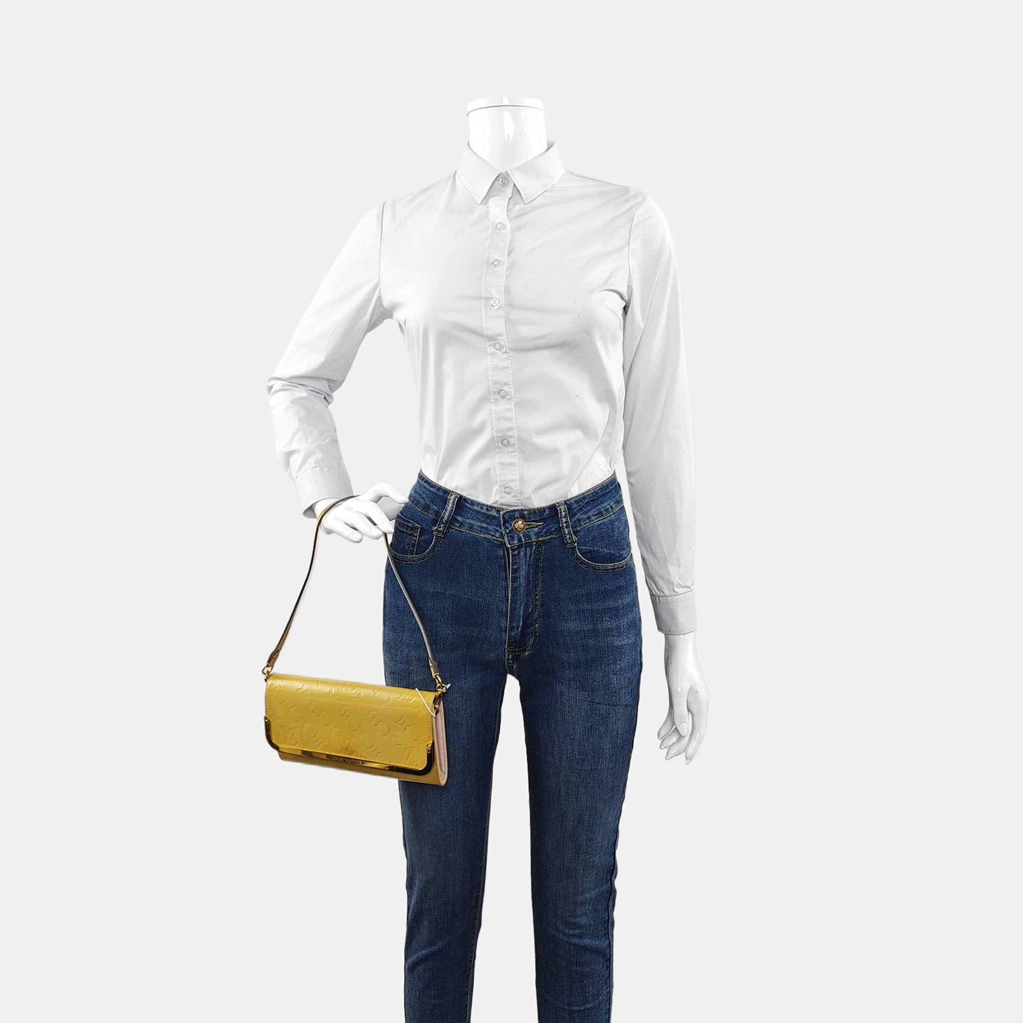 ROSSMORE Monogram Patent Leather Yellow
