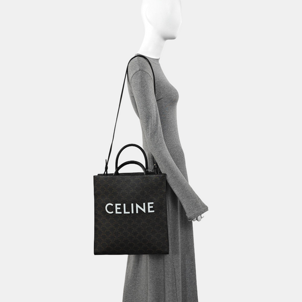 CABAS CELINE Small Coated Canvas Black