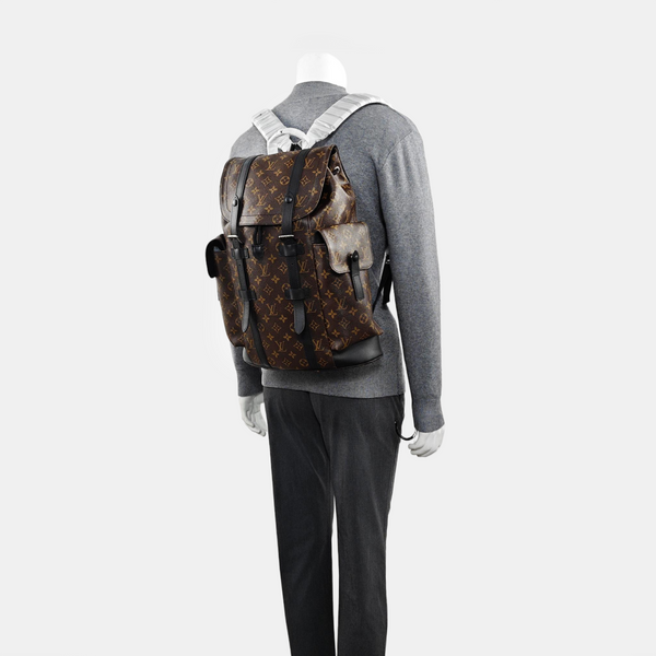 CHRISTOPHER MM Monogram Coated Canvas Brown