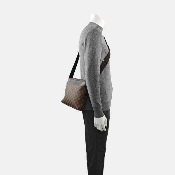 JAKE PM Damier Ebene Coated Canvas Brown
