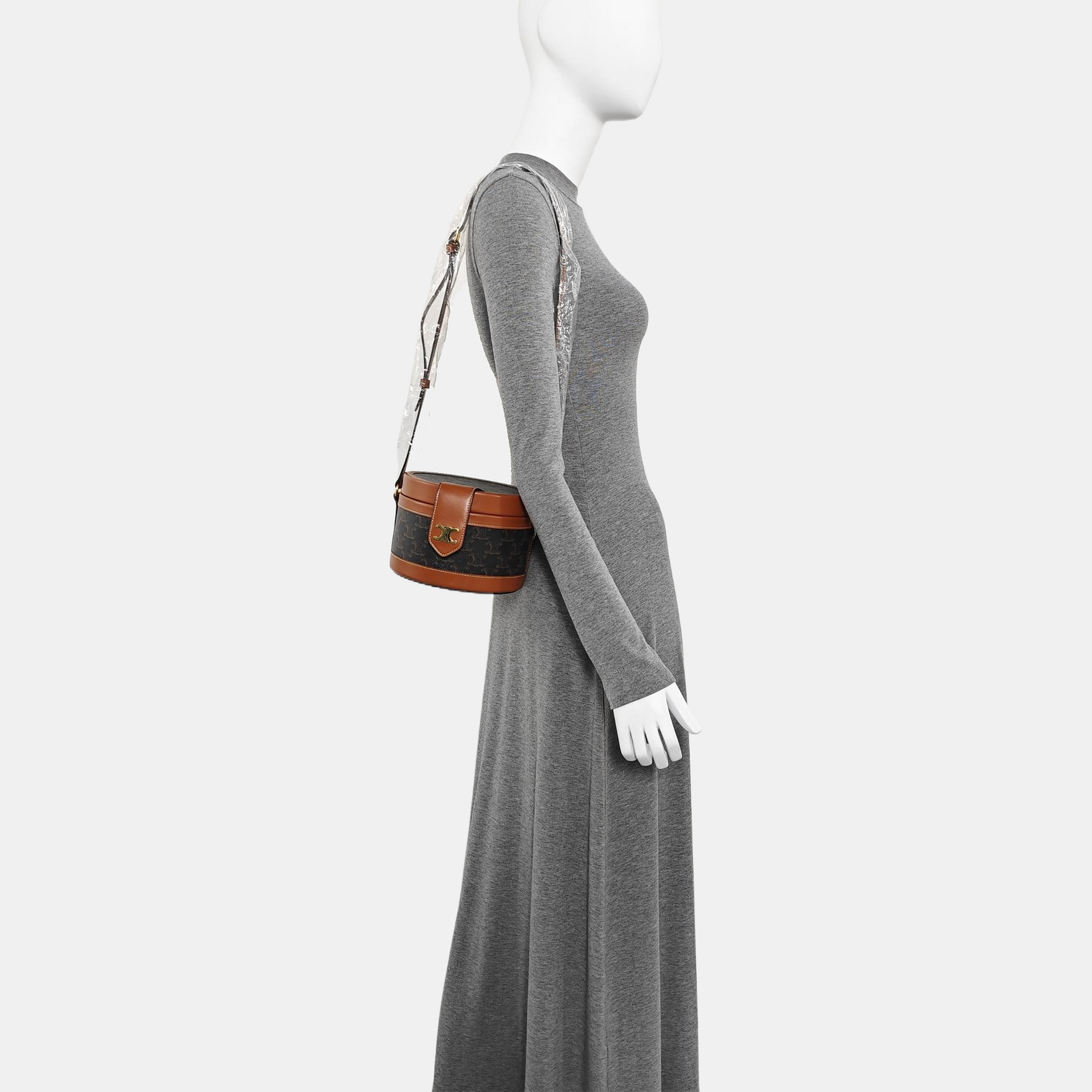 TRIOMPHE Medium Coated Canvas Brown