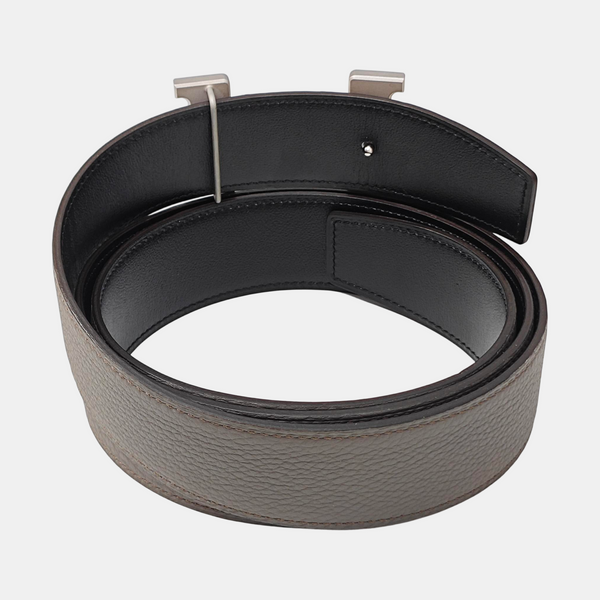 Leather Belt Gray