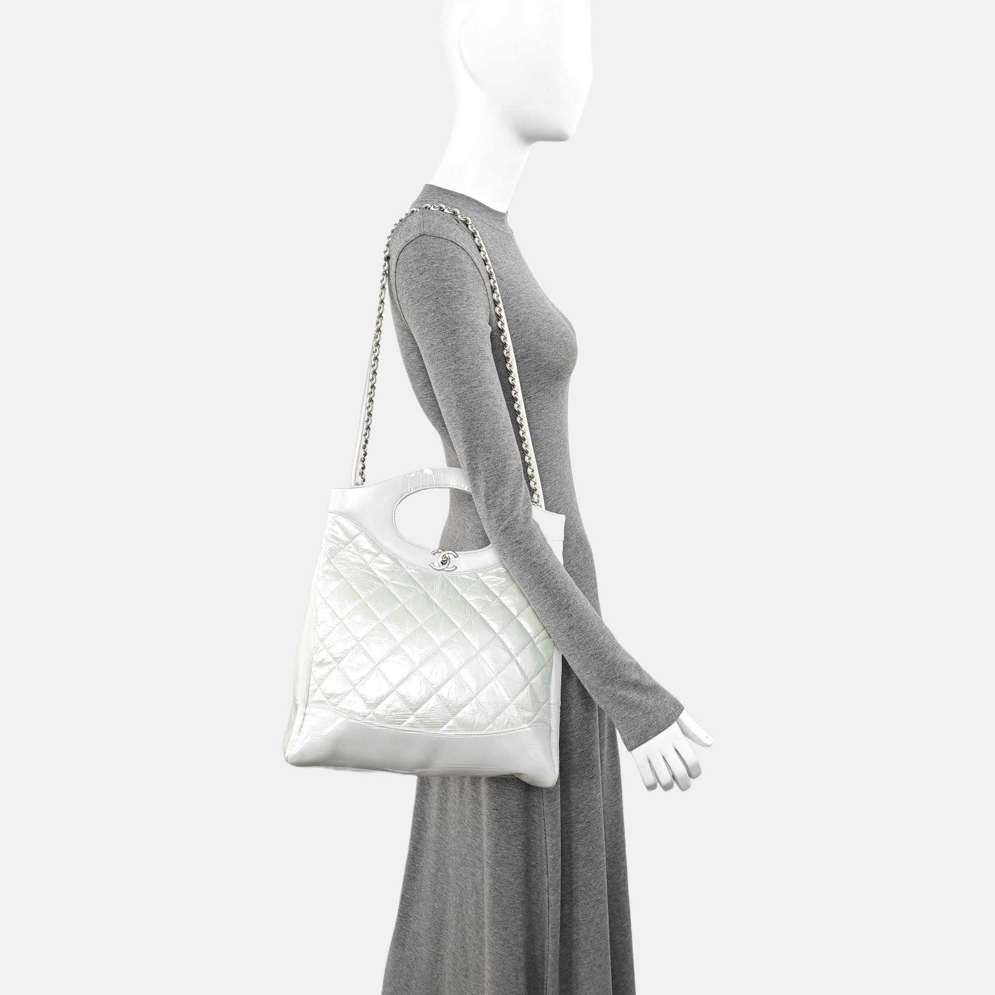 CHANEL 31 Quilted Calfskin White