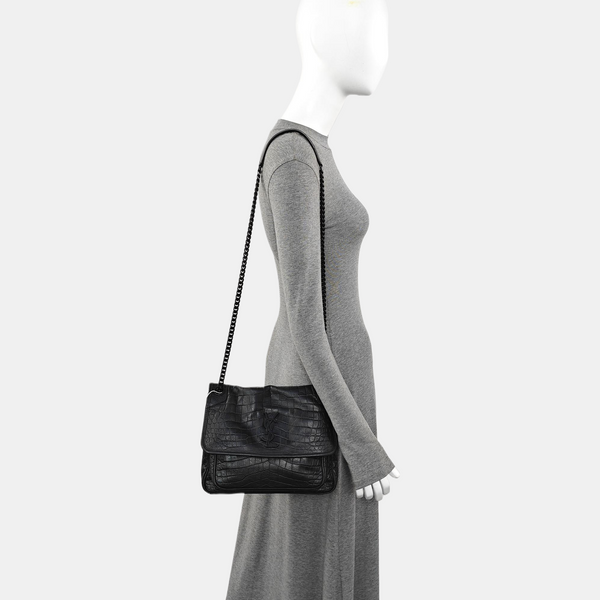 NIKI Medium Calfskin Black