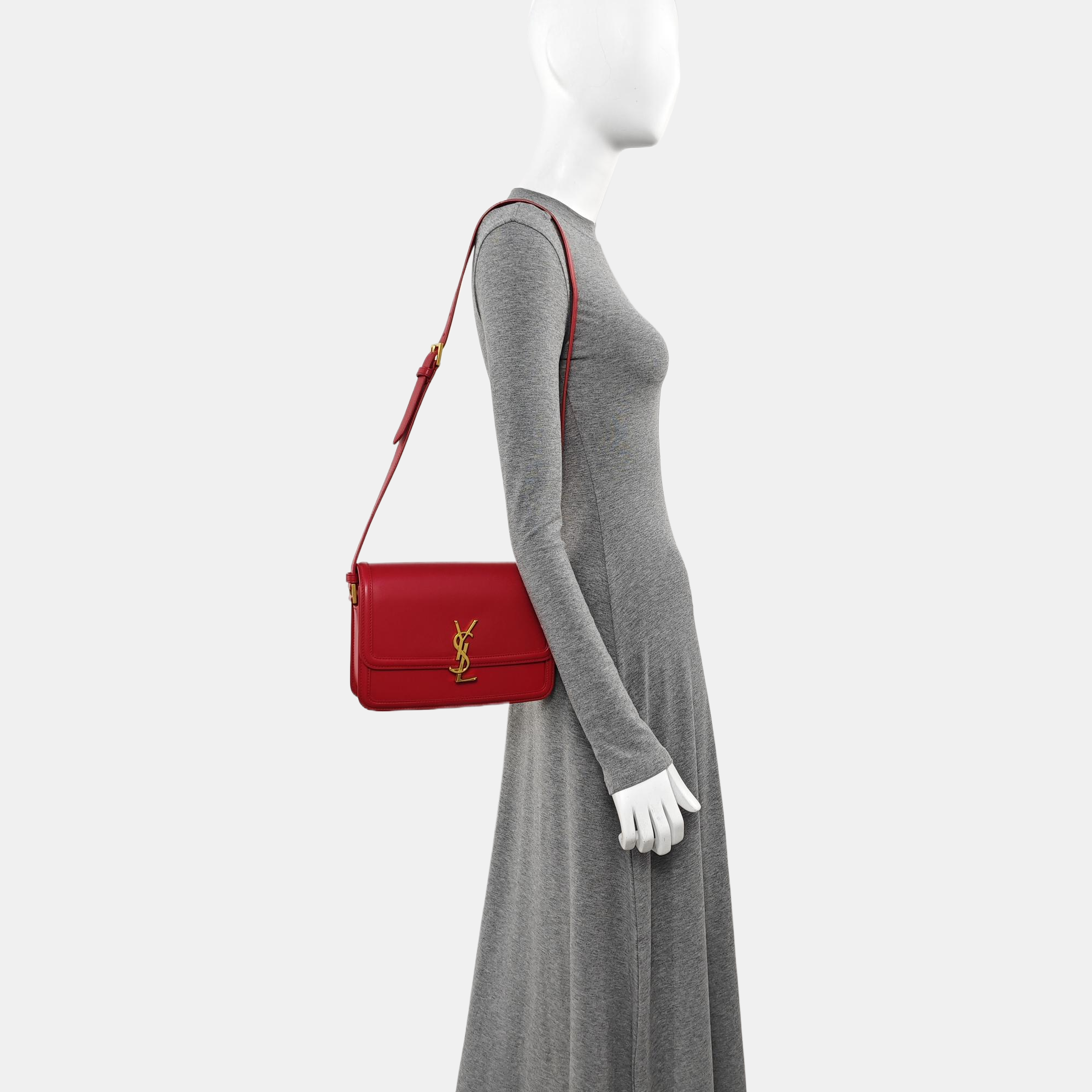 SOLFERINO Medium Calfskin Red